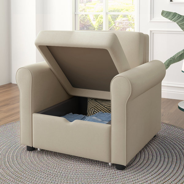 Winston Porter Dionigio 2in1 Convertible Sleeper Chair Bed Wayfair